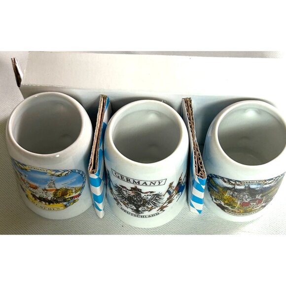 3 Disney Parks Germany Shot Glasses Featuring Munich & Neuschwanstein Castle. - Picture 7 of 11